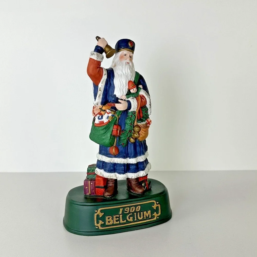 Grandeur Noel Santa of the World Hand Painted Olde World 1900 Belgium‎ With Box